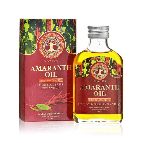 Siberian Amaranth Oil, 100 Ml, Premium Quality, Extra Virgin, First Cold Press, 3.4 Fl Oz