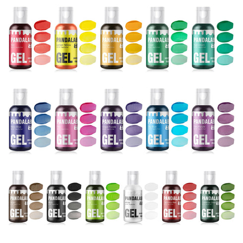 Gel Food Coloring Set - 16 Colors Concentrated Vibrant Edible Food Grade