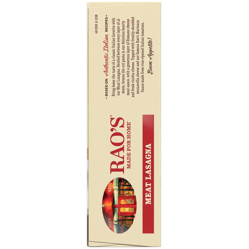 Frozen 27 oz Rao's Made For Home Meat Lasagna Meal