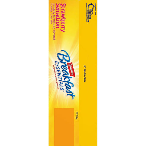 10 Count 1.26 oz (Pack 5) Carnation Breakfast Essentials Strawberry Sensation Complete Nutritional Drink
