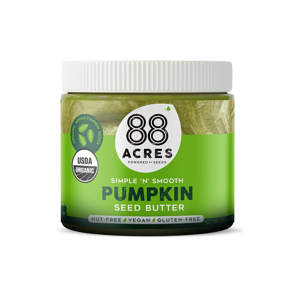 88 Acres Organic Pumpkin Seed Butter, 14 oz Jar, 2 Pack, Butter