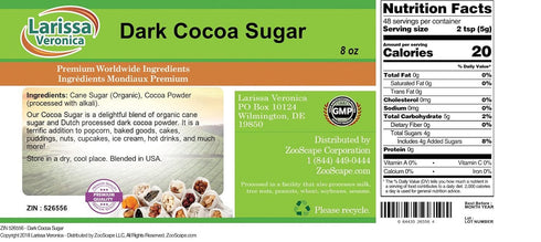 Larissa Veronica (8 oz, 526556) 3 Pack Dark Cocoa Sugar ZIN:
