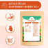 100 Count, 100% WT WEETEE Hawthorn Berry Tea Bags Hawthorn Fruit, Corn Fiber Pyramid Bags, Antioxidant & Caffeine-Free