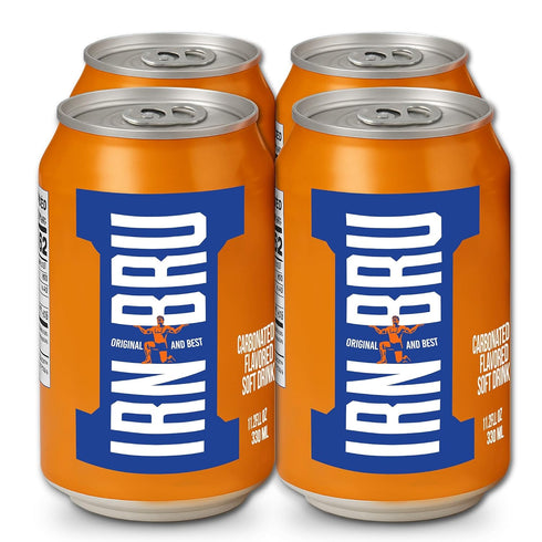 IRN-BRU Original Scottish Sparkling Soda, Citrus Flavored Carbonated Drink - Sparkling Flavored