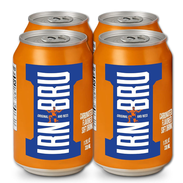 IRN-BRU Original Scottish Sparkling Soda, Citrus Flavored Carbonated Drink - Sparkling Flavored
