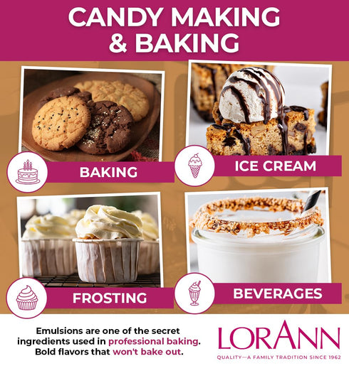 4 LorAnn Brown Butter Emulsion, ounce bottle