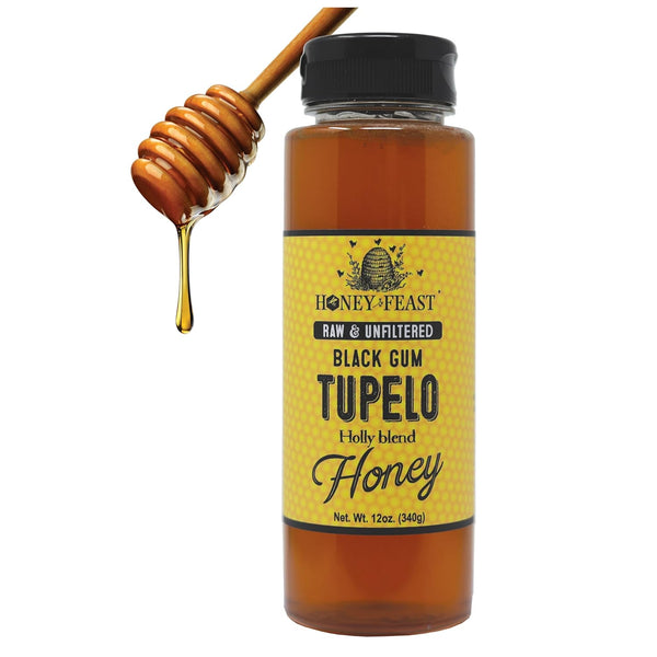 Honey Feast Tupelo Authentic Florida Sweetener from Black Gum Tupelo & Holly