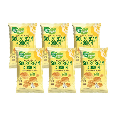 Real Food From The Ground Up Cauliflower Chips - 6 Pack Snack