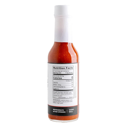 5 oz Cayenne, Garlic Hot Sauce by Hook & Arrow - Mild Spice, Award Winning, Gluten-Free, Paleo, Vegan, Low Sugar, Low