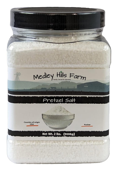Pretzel Salt by Medley hills farm 2 lbs. in Reusable Container -