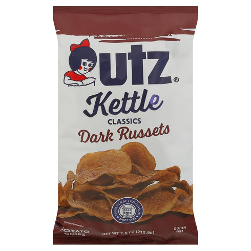 Utz, Kettle Potato Chips Classic Dark Russet, 7.5 Ounce