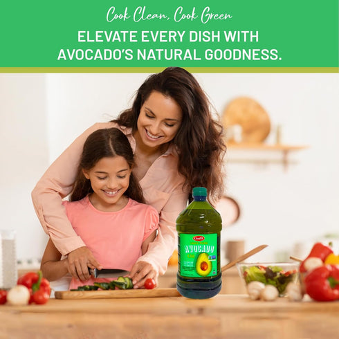 100% 500F 2 Galil Pure Avocado Oil - High Smoke Point Non-GMO, Vegan, Halal Certified - Perfect for Cooking, Baking