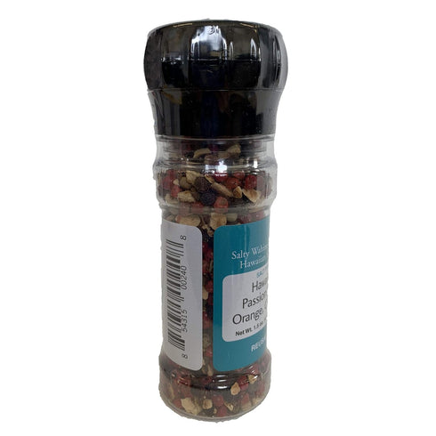 Gourmet Hawaiian Sea Salts - Passionfruit, Orange, Guava Pepper Grinder