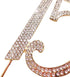 15 Gold Cake Topper, Premium Sparkly Crystal Rhinestones, 15th Birthday or Anniversary Decoration
