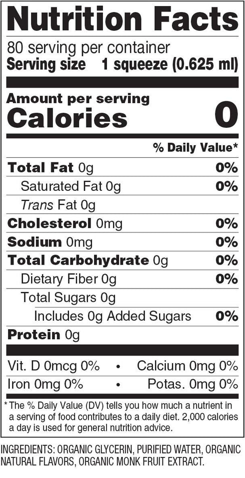 SweetLeaf Organic Monk Fruit Sweetener - Sugar Free Monkfruit Sweetener, Keto Syrup for Coffee, Pack of 3