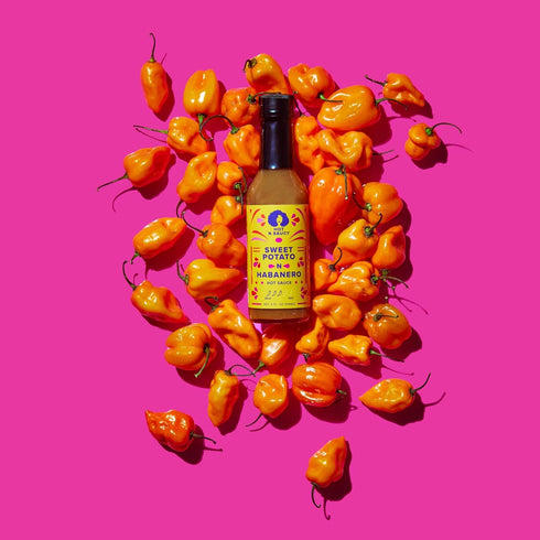 5 oz Hot N Saucy | Sweet Potato N Habanero Hot Sauce, fl