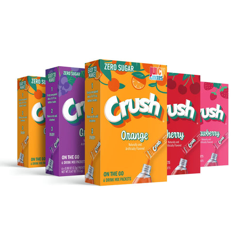 Crush Powder Drink Mix, Sugar Free & Delicious, Classic Variety, 30 Sticks