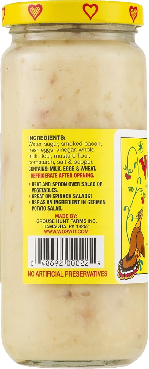 Wos-Wit Bacon Dressing - Flavorful Gourmet Condiment