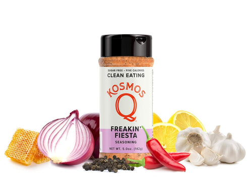 Kosmos Q Freakin’ Fiesta Seasoning, Southwest All-Purpose Spice Mix for Chicken, Tacos, Rice & Veggies, 5 Oz