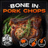 1 (6 oz) 1 (14 oz) Packages Grumpy Butcher Steak & Pork Chop Meat Gift Box Beef Top Sirloin Steak & Duroc Bone-in Pork