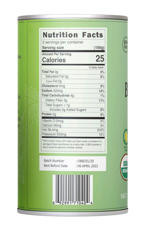 14 (Pack 6) Jiva Organic Banana Blossoms Ounce of - BPA Free, Gluten Free - Delicious Meatless Alternative