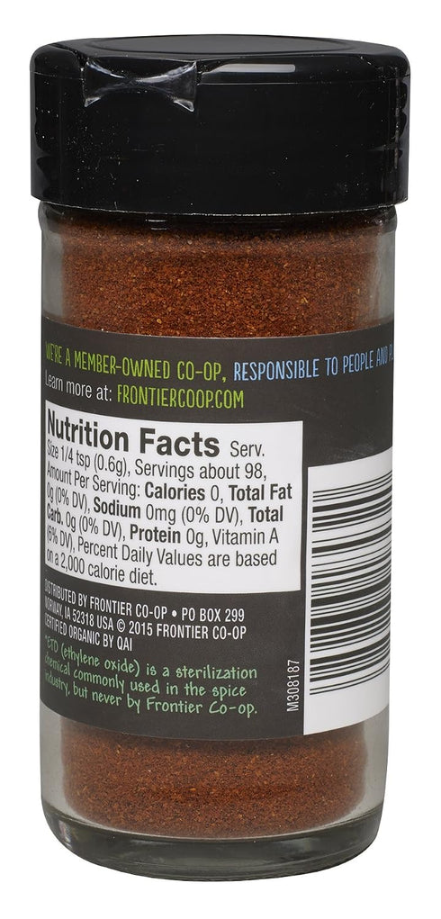 2.1 (Pack 3) Frontier Spices, Organic Ground Paprika, Ounce