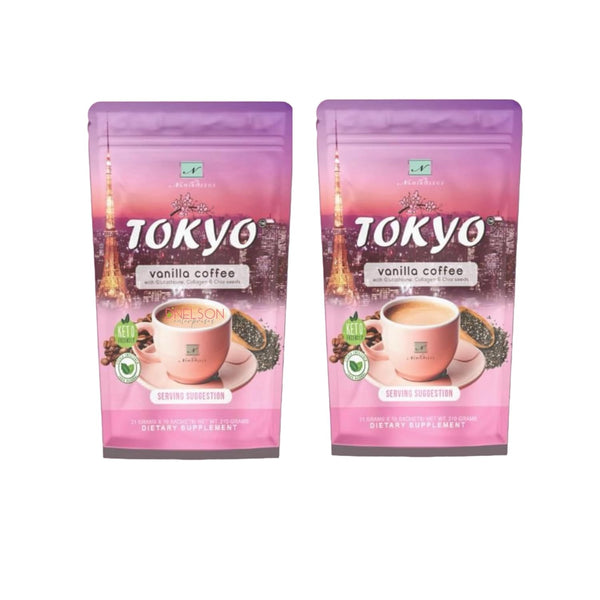 Generic 20 Sachets Nami-roseus Tokyo Vanilla Coffee Mix with Glutathione, Collagen & Chia