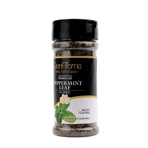 (1.2 GranAroma Peppermint Leaf Flakes, Aromatic Dried Herb for Tea, Baking, Cooking, DIY Skincare Ounce)