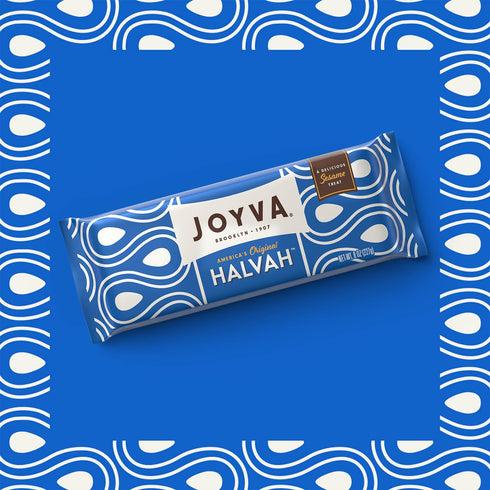 8oz Pack 2 Joyva Halvah Original, of | A Delicious Sesame Treat | Dairy Free, Gluten-Free & Kosher Parve | Handcrafted