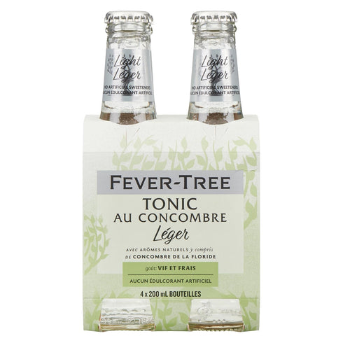 27.2 Oz, 4 Pack Fever-Tree, Water Tonic Sparkling Cucumber, Fl