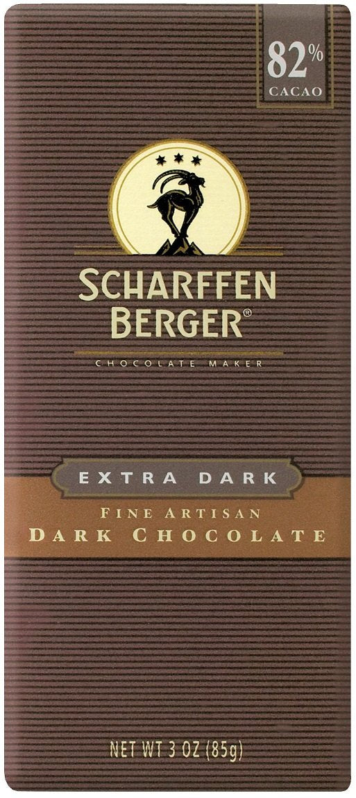 The Hershey Company SCHARFEEN BERGER Artisan Chocolate Bars, Extra Dark, 3 Ounce (Pack of 6)