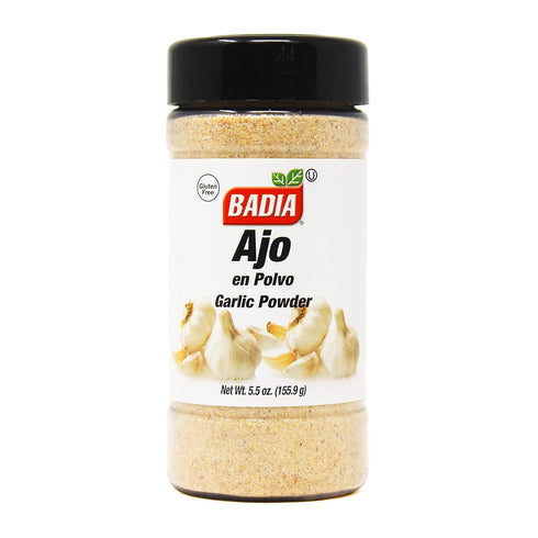 Badia Garlic Powder, 5.5 oz Premium Garlic Powder for Cooking, Seasoning &