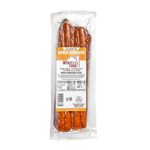 Wenzels Farm Mango Habanero Snack Sticks Supports Active Lifestyles Flavorful, Naturally Smoked