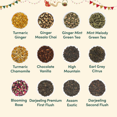 2026 (500g/17.63oz) 24 Sets 2026 2026 VAHDAM, Advent Calendar Unique Loose Leaf Tea - Exclusive Holiday Tea Gift |