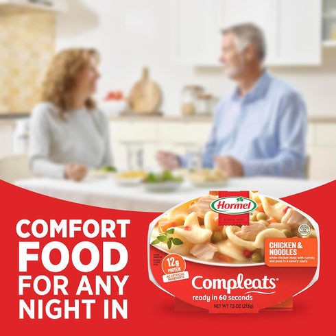 7.5 (Pack 7) HORMEL COMPLEATS Chicken & Noodles Microwave Tray, Ounces