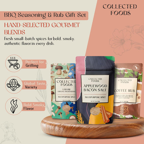 Set 5 Set Set 5: BBQ Rub Gift - Spices Gift in Premium Box - Great Grilling Gift for Mother's Day, Father's Day
