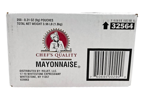Chef's Quality 200 9 Mayonnaise, Box of Gram Pouches