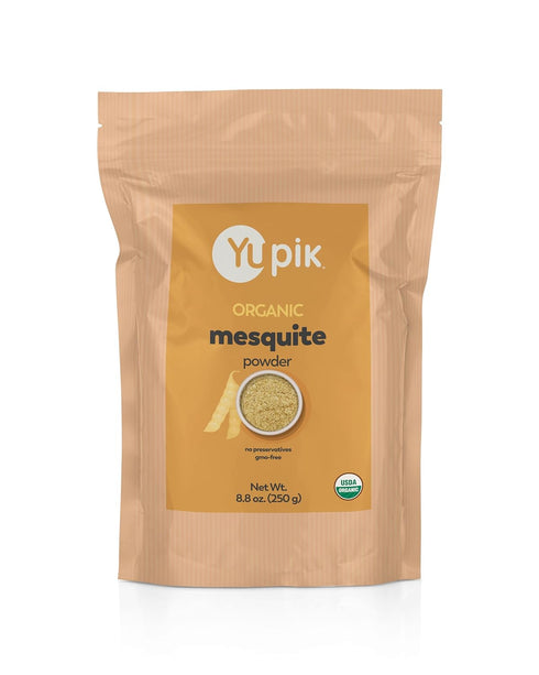 Yupik Organic Mesquite Powder, 8.8 oz, USDA Certified Non-GMO Vegan Superfood, Natural Sweetener, Nutty Flavor