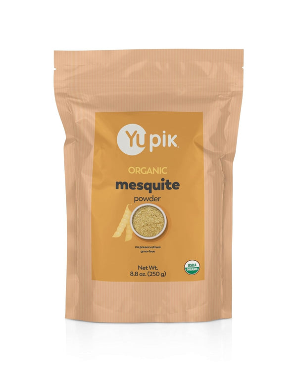 Yupik Organic Mesquite Powder, 8.8 oz, USDA Certified Non-GMO Vegan Superfood, Natural Sweetener, Nutty Flavor