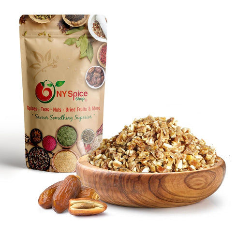 NY Spice Shop Chopped Dates for Baking - 8 Ounce 100% Natural