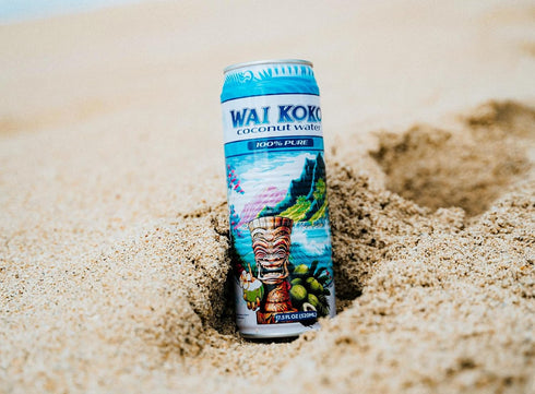 100% 17.5 Oz (Pack 12) Wai Koko Coconut Water Pure Coconut Water, Fl