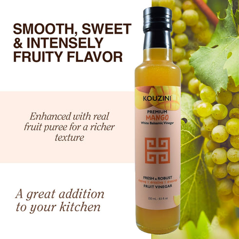 (250ML Kouzini Ultra Premium Mango Balsamic Vinegar Bottle)