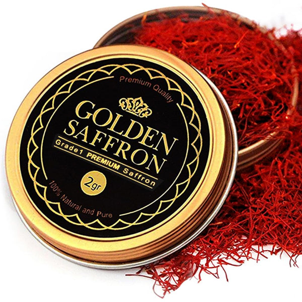 Golden Saffron, Finest Pure Premium All Red Saffron Threads, Grade A+ Super