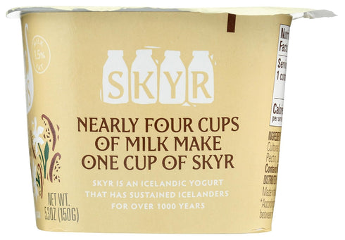 5.3oz 15g Icelandic Provisions Vanilla Skyr Yogurt | Protein, Thick & Creamy