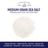 Commercial 20 Natural Sea Salt Medium Grain, Gluten-Free Bulk Sea Salt for Use, No Artificial Additives, Pounds