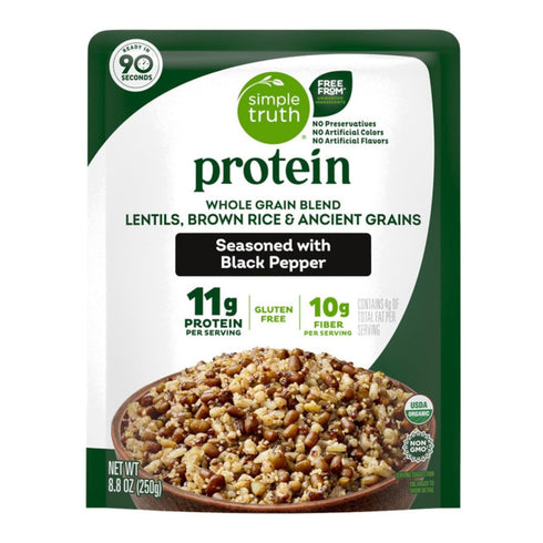 Generic ST Protein Black Pepper Lentils Brown Rice and Ancient Grains Whole Grain