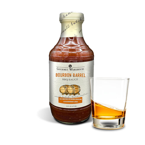 16 ozs, 2 Pack Gourmet Warehouse BBQ Sauces, Fl (Bourbon Barrel)