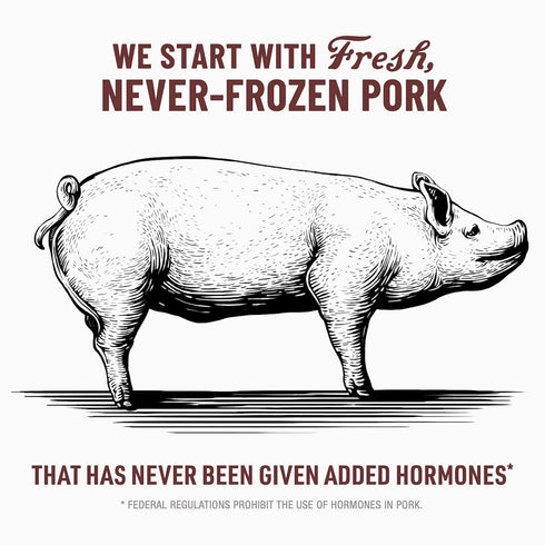 7g 5 oz. (Pack 8) Duke's Pork Hickory Peach BBQ Smoked Shorty Sausages, Protein Per Serving, Easter Basket Stuffer