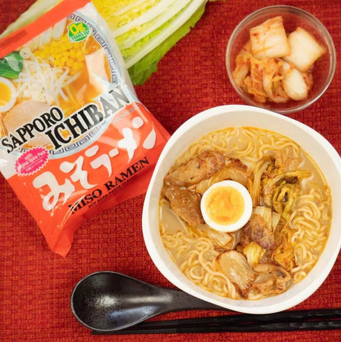 Pinstar Premium Pack, 6 4 Pack (24 Pack) Sapporo Japanese Ramen Variety Traditional Authentic Flavors - Original, Beef