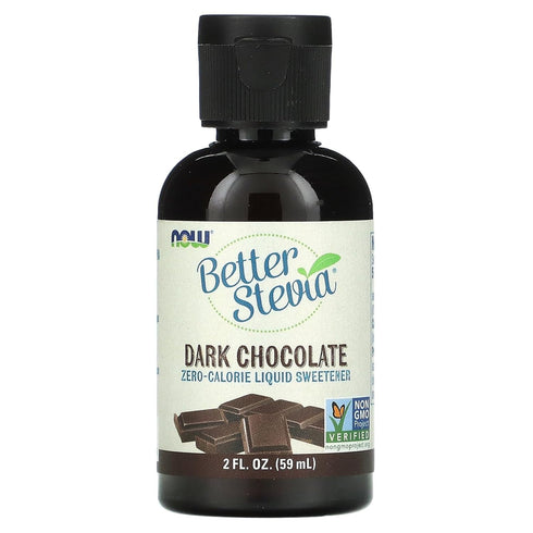 NOW Foods Better Stevia Liquid, Dark Chocolate, Zero-Calorie Sweetener, 2-Ounce